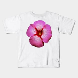 Pink Petunia Flower Graphic Art Print Kids T-Shirt